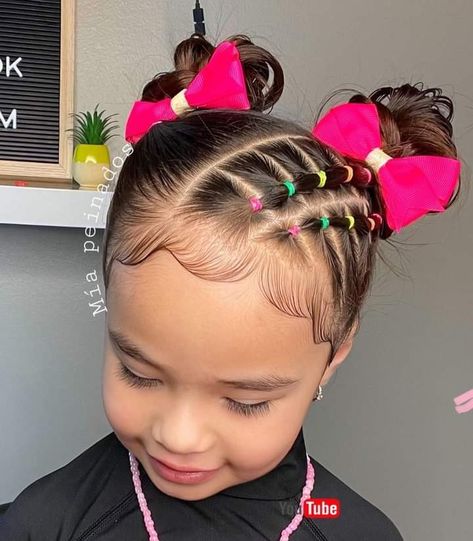 Toddler Pigtails Hairstyles, African American Kids Hairstyles, Baby Girl Hairstyles Curly, Kids Short Hair Styles, Hair Styles For Girls, Daughter Hairstyles, Hair Braid Patterns, Cute Toddler Hairstyles, Kids Hair Styles