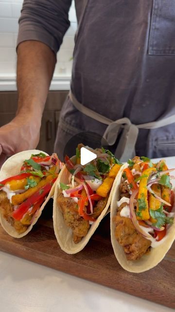 Brandon Gouveia on Instagram Red Snapper Fish Tacos, Snapper Fish Tacos, Red Snapper Fish, Red Snapper Fillet, Fish Seasoning, Green Seasoning, Snapper Fish Recipes, Snapper Fish, Fried Tortillas