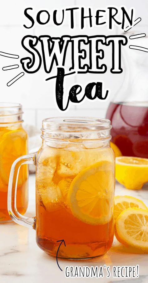 Sweet Iced Tea, Iced Tea Recipes Homemade, Homemade Iced Tea, Sweet Tea Recipes, Southern Sweet Tea, Tea Drink Recipes, Save On Foods, Iced Tea Recipes, Easy Drink Recipes