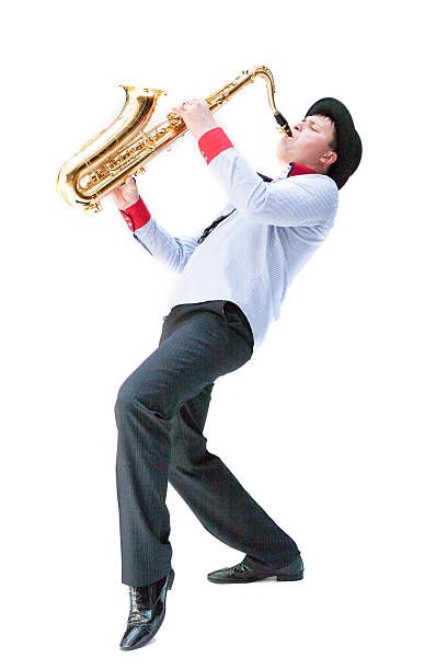 Saxophone Pose Reference, Person Playing Saxophone, Saxophone Reference, Gesture Poses, Playing Saxophone, Photography Reference, Saxophone Player, Gold Class, Saxophone Players