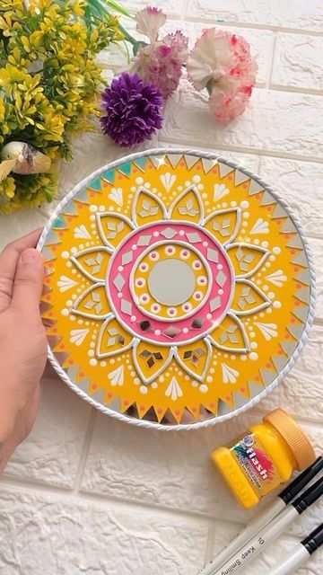 Apoorva Bhat | Mandala & Home decor artist on Instagram: "Welcome to Lippan kaam workshops by ArtsybyAppy & @_creencia_ This is what we did in the last week workshop & isn’t it amazing to do something like this on your own & also have full support even after the workshop is done ??? Come join us on the 5th of February for Lippan kaam workshop happening in Bangalore 🤩 Bangaloreans, don’t miss this fun filled session where you will learn this beautiful art & also take your own wall hangings ho Lippan Art With Cone, Mould Art, Lippan Kaam, Lippon Art, Diwali Art, Mud Art, Lipan Art, Painted Mirror Art, Desi Art