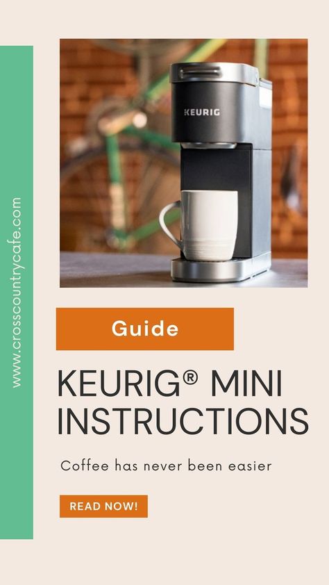 instructional guide on how to make coffee with a keurig mini Keurig Recipes, Keurig Mini, K Cups, Mini Foods, Drip Coffee Maker, Coffee Bar, How To Use, Coffee Maker, Make It Yourself