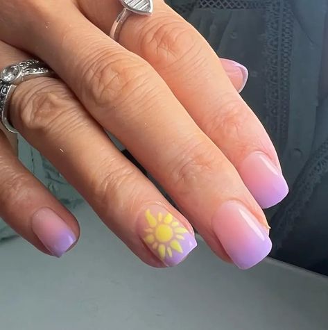 65+ Magical Disney Princess Nail Ideas - Winky Pink Ariel Nail Designs, Disney Aulani Nails, Disney Nails Bright, Summer Nails Disney, Preschool Teacher Nails, Rapunzel Nail Designs, Square Disney Nails, Disney Princess Inspired Nails, Disney Nails Square