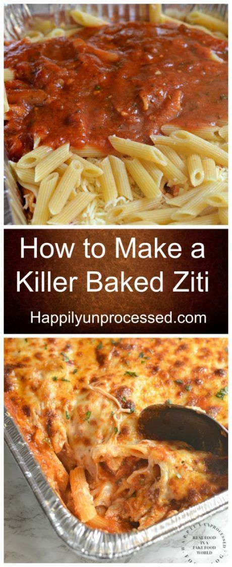 Killer Baked Ziti, Ziti Recipe, Pasta Alfredo, Baked Ziti Recipe, Salad Pasta, Pasta Dinners, Pasta Dinner Recipes, Fettuccine Alfredo, Baked Ziti