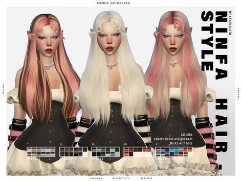 Sims 4 Cc Cardi B Hair, Wednesday Hair, Leah Lillith, Sims Finds, E Girl Hair, Ts4 Mods, Sims 4 Black Hair, Mod Hair, Sims 4 Body Mods