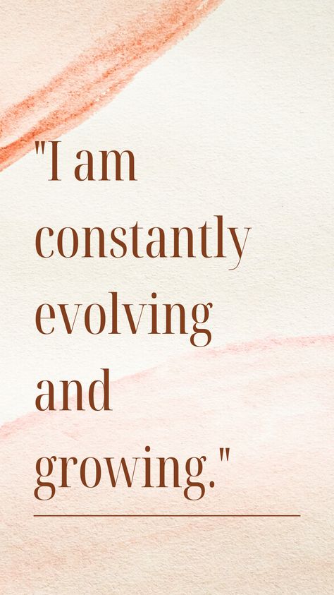 Affirmation: I am constantly evolving and growing. Embrace the journey of growth, and welcome the opportunity for continuous self-improvement. 🌱 #PersonalGrowth #SelfImprovement Constantly Evolving, New Opportunities, Personal Growth, Self Improvement, Affirmations