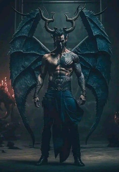 Mitch in his demon warrior form Protection Magic, Impulsive Behavior, Remain Calm, Ange Demon, Money Magic, Incubus, Demon Art, Beautiful Dark Art, Dark Lord