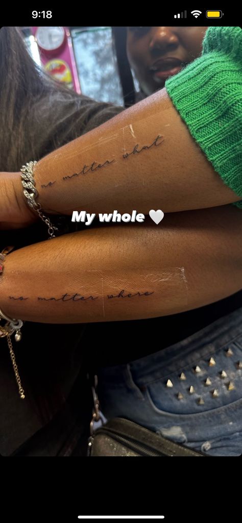 Tattoos For Friends Meaningful, Best Friend Tattoos Black Women, Matching Tattoo With Sister, Matching Tattoos Mother Daughter Black, Mom And Daughter Tattoos Black Women, Matching Tattoo Siblings, Matching Tattoo Mom And Daughter, Matching Daughter And Mother Tattoos, Best Friend Tattoos Black People