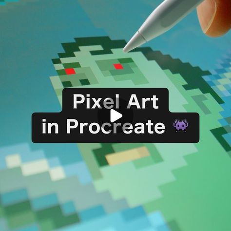 How To Do Pixel Art In Procreate, Pixel Art On Procreate, Procreate Pixel Brush, Pixel Art In Procreate, Pixel Brush Procreate, Pixel Art Procreate, How To Pixel Art, Procreate Tips, Procreate Ipad Tutorials