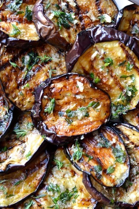 Grilled Eggplant | Every Last Bite Grilled Eggplant Recipes, Pizza Vegetarian, Grilled Vegetable Recipes, Eggplant Dishes, Grilled Eggplant, Eggplant Parmesan, Grain Free Recipes, Eggplant Recipes, Easy Appetizer Recipes