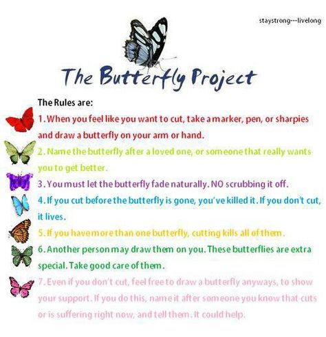 The Butterfly Project, Butterfly Project, Heart Projects, Quotes Thoughts, Mental And Emotional Health, Self Care Activities, Coping Skills, Deep Thought Quotes, Health Awareness