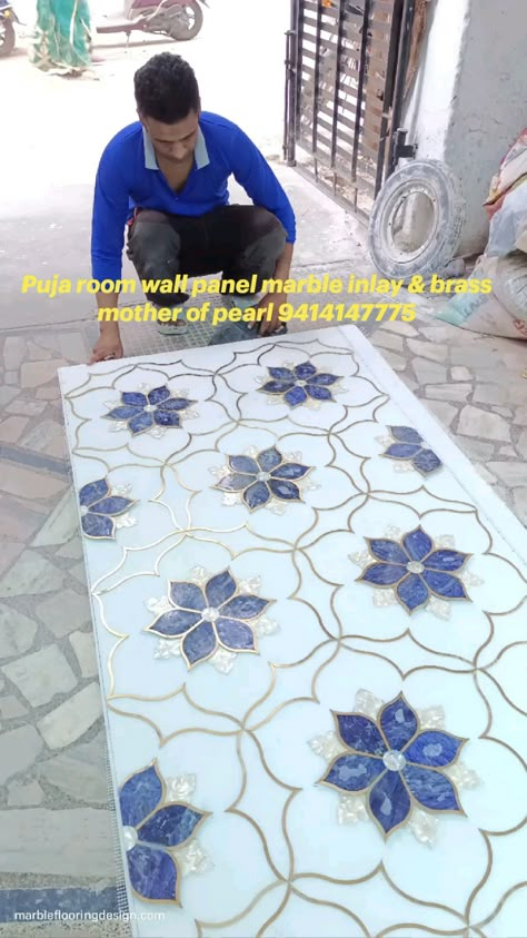 all type of inlay work pan India safe transport Mother Of Pearl Table, Marble Inlay Designs, Marble Inlay Floor, Pearl Table, Inlay Flooring, Marble Flooring Design, Hillside House, Indian Home Design, Center Tables