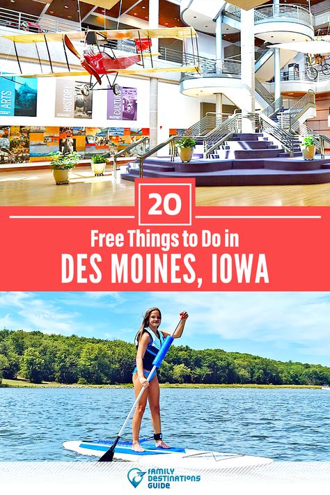 Things To Do In Des Moines Iowa, Iowa Road Trip, Midwest Vacations, Summer With Kids, Vacation 2024, Iowa Travel, Cheap Travel Destinations, Travel Destinations In India, Texas Trip