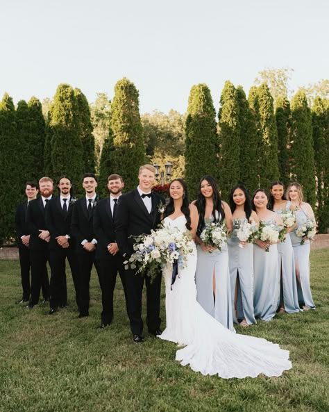 Megan & Noah’s bridal party portraits were just 🤌🏽 *chef’s kiss* #nashvilleweddingphotographer #weddingphotographer #weddingphotography #chattanooga #howefarms #howefarmsweddings #tennesseewedding #tennesseeweddingphotographer Bride And Wedding Party Pictures, Formal Wedding Pictures, Wedding Outside Photography, Bridesmaid Party Photos, Bride And Groomsmen Pictures Funny, Wedding Inspo Pictures Family, Wedding Pictures With Bridal Party, Entire Bridal Party Photos, Wedding Must Have Pictures