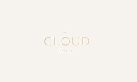 CLOUD KNITES by Kati Forner Logo Inspiration Minimalist, Feminine Branding Logo, Pixel Logo, Cloud Logo, Minimalist Font, Beautiful Logo, Feminine Branding, Beautiful Logos Design, Logo Design Feminine