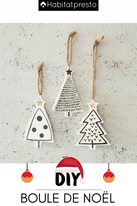 DIY : 5 inspirations de boules de Noël à faire soi-même sapin de noel original, decoration noel, deco noel sapin, diy arbre de noel, guirlande lumineuse, noel bricolage décoration, loisirs créatifs de noel, vacances noel, trucs de noel, couronne de noel, idée deco noel, diy deco noel #Noel #Tendance #Idées #Déco #Sapin #TableNoel #Couleurs #Cadeaux #Recettes #DIY #Nature #Maison #Appartement #Salon #Cuisine Xmas Window Decorations, Pinterest Christmas Crafts, Diy Nature, Clay Christmas Decorations, Diy Christmas Ornaments Easy, Diy Deco, Noel Diy, Christmas Tree Toy, Christmas Tree Crafts