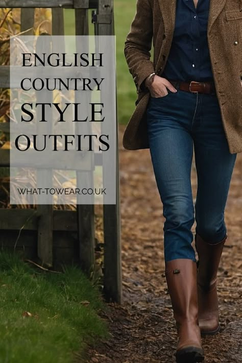 English countryside outfits, country casuals, English style women's clothing, British countryside chic, English casual country style, how to dress English style, English country fashion ideas, English country style, English casual country chic, English country chic, how to dress British style, English style dress code, country style fashion, how to dress English country style, country fashion women, country chic style clothing, English country style clothing. English Country Women Outfits, English Gardener Outfit, English Country Winter Outfits, English Countryside Fashion Women, English Country Chic Outfits, Town And Country Style, Country Casual Outfits Women, Countryside Outfits Women, English Country Fashion Women