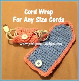 Wrap Crochet Pattern, Pouch Ideas, Crochet Phone Cases, Crochet Mobile, Cord Organizer, Crochet Cord, Cord Holder, Cell Phone Pouch, Cord Wrap