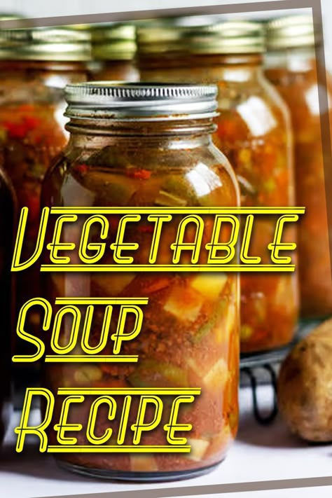 Canning is such a fun time, but if you can a lot (like us) you’re probably looking for new ideas every day! This week, why not try canning Vegetable Soup?? • • All credits go to the fabulous @elisenew • • #VegetableSoup #canning #DenaliCanning #recipe #Denali #canningrecipes #WhatCanICanWednesday Can Vegetable Soup, Canning Vegetable Soup, Can Soup Recipe, Vegetarian Vegetable Soup, Canning Soup Recipes, Garden Vegetable Soup, Pressure Canning Recipes, Low Acid Recipes, Home Canning Recipes