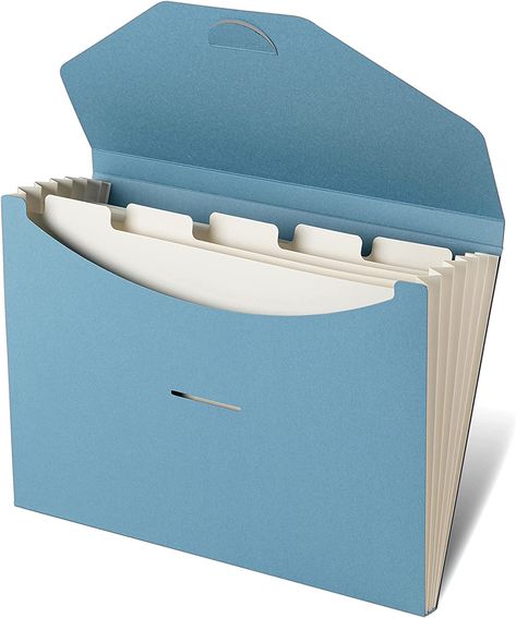 Amazon.com : Blue Lake ECOLIFE 6-Pockets Recyclable Paper Expanding File Document Folder: Earth-Friendly Plastic Free, Accordian File Organizer - A4 Letter Size, 200 Sheet for School, Office, Home Carolina : Office Products School Supply Storage, Folder Tabs, Accordion Folder, School Kit, Folder Organization, File Organizer, Document Folder, File Organiser, Coupon Organization