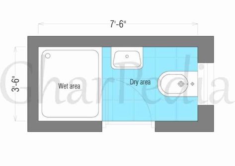 Bathroom Dry And Wet Area Partition, Bathroom Dry And Wet Area, Wet And Dry Bathroom Ideas, Wet Area Bathroom Layout, Indian Bathroom, Big Bathtub, Big Puzzles, Small Bathroom Layout, Modern Tv Wall Units