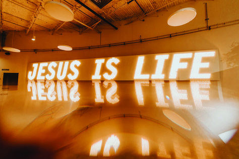 Passion City Church, Jesus Is Life, He Is Risen, Jesus Is, Neon Signs, Jesus, Wall, Design