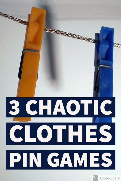 Running late? Out of ideas for games? Budget tight? No worries. With a trip to the dollar store, you have a fun night ahead. Clothes Pin Game, Youth Ministry Games, Clothes Pin Games, Clothing Exchange, Christmas Clothespins, Youth Worker, Youth Game, Bible Games, Adult Party Games