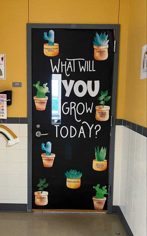 Watch Us Grow School Theme, Special Education Door Ideas, Grow Together Classroom Theme, Growing Bulletin Board, When We Learn We Grow Classroom Theme, Watch Me Grow Classroom Theme, Growing Together, What Will You Grow Today Bulletin Board, Grow Together Bulletin Board