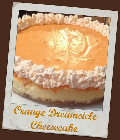 Orange Cream Cheesecake, Dreamsicle Cheesecake, Cheesecake Business, Orange Dreamsicle Cake Recipe, Dreamsicle Cake Recipe, Orange Creamsicle Cheesecake Recipe, Orange Cheesecake Recipes, Orange Cheesecake, Fall Dessert Recipes Easy