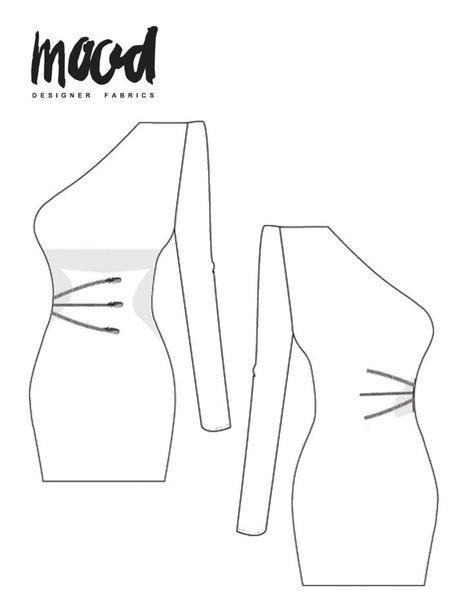 Moodfabrics.com Free Pattern, Sewing Patterns For Men, Áo Blu, Sewing Desk, Mood Sewciety, Fashion Drawing Tutorial, Dress Design Drawing, Free Sewing Patterns, Free Sewing Pattern