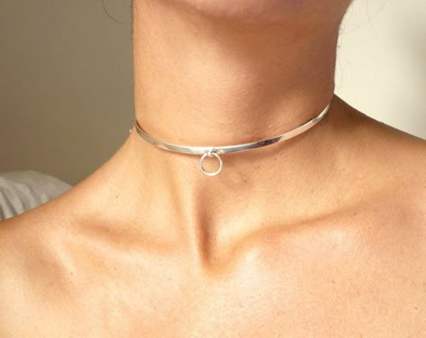 O Ring Collar, Sub Collar, Vinyl Boots, Diamond Circle Necklace, Day Collar, Simple Hoop Earrings, Gold Chain Choker, Sterling Silver Choker, Choker Collar Necklace