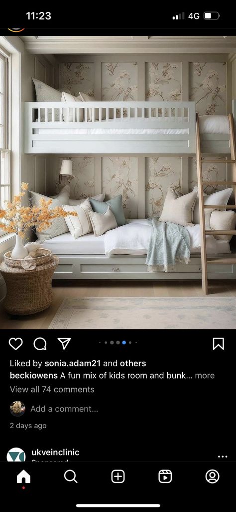 Painted Built In Bunk Beds, Timber Bunk Beds, Warth Tones Bunk Beds, Painted Bunk Beds, Pottery Barn Kendall Bunk Bed, Bunk Beds Pottery Barn Kids, Bunk Beds, Kids Room, Bed