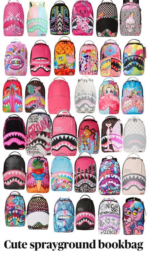 Spray Ground Backpack, Sprayground Backpack, Pretty Backpacks, Cute Backpacks For School, Outfit Suggestions, Spray Ground, Pretty School Supplies, Pretty Wallpaper Ipad, Hair Male