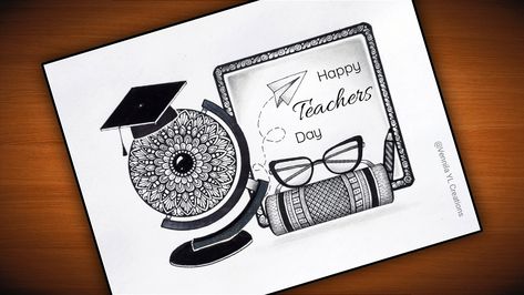 #Doodleart #bookmandala #mandalabook #happyteachersday #teacherdaymandala #teacherdaydrawing #Mandalaart #Mandala #arts #relaxingart #Mandaladesign #Mandalapattern #Mandaladrawing #Mandalaarteasy #easyMandala #simpleMandala Drawing Ideas Mandala, Teachers Day Drawing, Mandala Arts, Teacher Day, Technical Pen, Drawing Step By Step, Mandala Art Therapy, Beautiful Sketches, Drawing Step