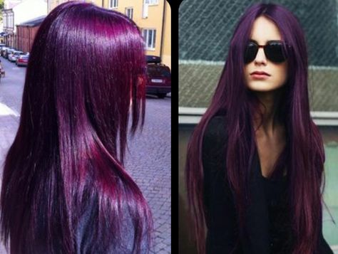 Violet Hair Colors, Hair Color Plum, Plum Hair, Violet Hair, Hair Color Burgundy, Short Hair Color, Hair Spray, Hair Dye Colors, Hair Reference