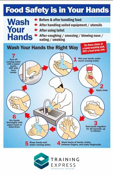 Food Safety Posters, Food Safety And Sanitation, Food Safety Training, Health And Safety Poster, Kitchen Hygiene, Food Safety Tips, Safety Poster, Culinary Classes, Food Hygiene