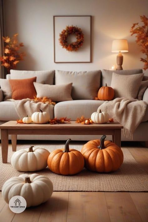 Discover how to create stunning pumpkin centerpieces that bring warmth and style to your fall decor.#FallDecor #PumpkinCenterpiece #HomeDecor #AutumnVibes #CozyHome Elegant Pumpkins, Pumpkin Centerpieces, Cozy Fall, Autumn Home, Fall Home Decor, Fall Vibes, Cozy House, Fall Decor, To Create