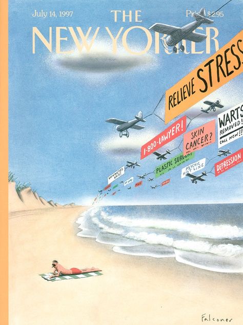 The New Yorker Covers, Ian Falconer, Magazines Cover, The New Yorker Magazine, New Yorker Magazine, New Yorker Covers, Vintage Magazine, The New Yorker, Cool Posters