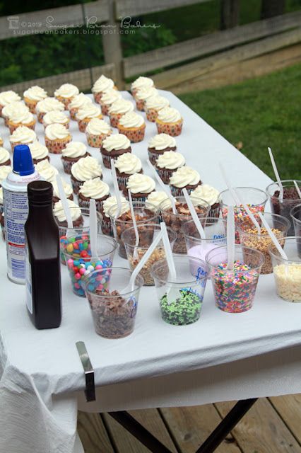 Cupcake Bar, Drink Bar, Bar Party, Party Bars, 16th Birthday Party, Sweet 16 Parties, Cupcake Party, Summer Bucket, Bars Recipes