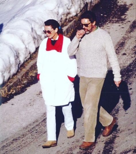 Audrey Hepburn and Robert Wolders in Gstaad,... - "Audrey Hepburn Eternally" Robert Wolders, Gstaad Switzerland, Late 80s, Creative Lifestyle, Audrey Hepburn, Switzerland, No Instagram, Couple Photos, Lifestyle