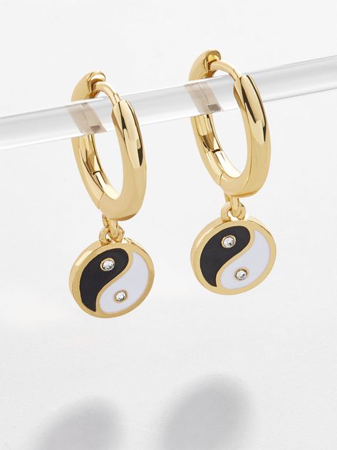 Yin Yang Huggie Earrings Yin Yang Charm, Aphrodite Goddess, Communication Methods, Debt Collection, Birthday Shopping, Huggie Earrings, Ring Fit, Classic Jewelry, Huggie Hoop Earrings