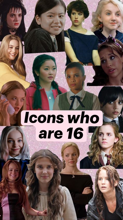 Sixteen icons #girlhood #icon #iconicqueens #sixteen #16 #aesthetic #imjustagirl #girlygirl #iconic Sixteen Aesthetic, 16 Aesthetic