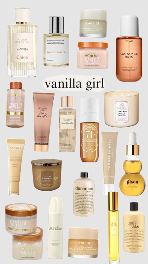 vanilla girl#wishlist #selfcareaesthetic #purfume #selfcare #vanillagirl #vanillaaesthetic #vanilla Vanilla Gift Basket Ideas, Vanilla Smell Perfume, Beauty Blog Aesthetic, Best Cheap Vanilla Perfume, Vanilla Scent Routine, Mod Vanilla Layering, Vanilla Girl Scents, Vanilla Girl Gift Ideas, Vanilla Scents Perfume