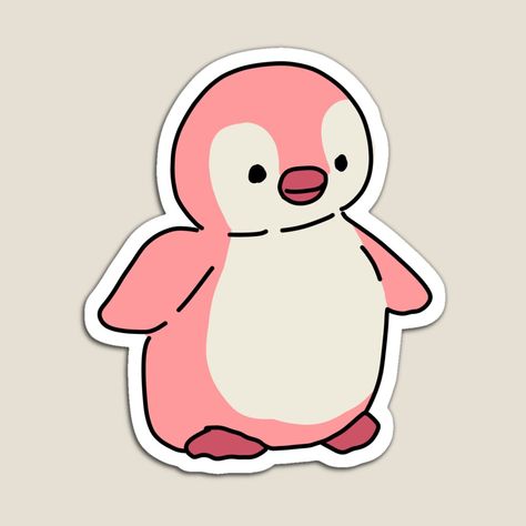 Pink Penguin Icon, Elsa Tattoo, Pink Penguin, Penguin Tattoo, Penguin Drawing, Club Penguin, Printable Stickers, Cute Pink, Mood Pics