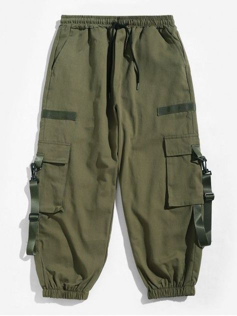 Outfit Trousers, Celana Kargo, Mode Ulzzang, Cargo Hose, Man Pants, Men Trousers, Drawstring Jogger, Latest Mens Fashion, Ribbon Design