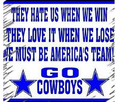 Haters gonna hate. GO COWBOYS! #America'sTeam Cowboy Haters, Cowboys Haters, Dallas Cowboys Posters, Dallas Cowboys Quotes, Go Cowboys, Cowboys Memes, Cowboys Pictures, Dallas Cowboys Gifts, Dallas Cowboys Funny