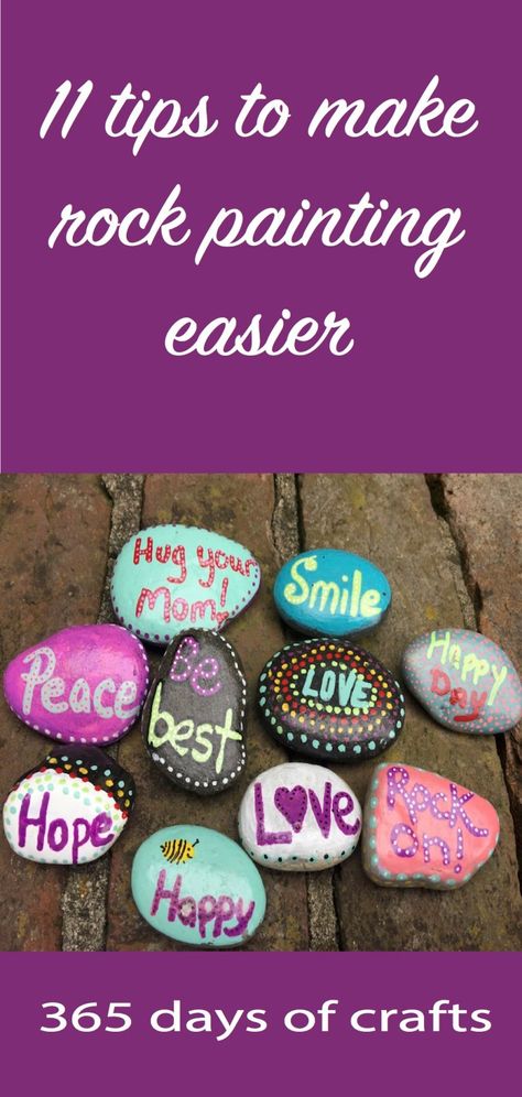 Painting Rocks Ideas Easy, Painting Rocks Ideas, Rock Painting Supplies, Painted Rock Animals, Painted Rocks Kids, Popular Crafts, Painted Rocks Craft, Rock Painting Ideas Easy, Painting Rocks