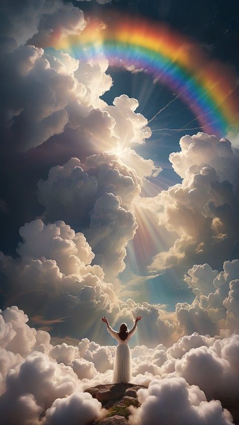 Heaven Artwork, Jesus Love Images, Heaven Pictures, Heaven Art, Beautiful Angels Pictures, Powerful Love Spells, Love Animation Wallpaper, Christian Pictures, Beautiful Art Pictures