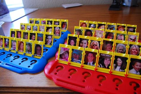 Personalize your Guess Who game into a Family version memory board for early stages of dementia? Memory Game, Game Board, Guess Who, Family Reunion, Craft Activities, Kids Crafts, Fun Games, Family Friends, Family Fun