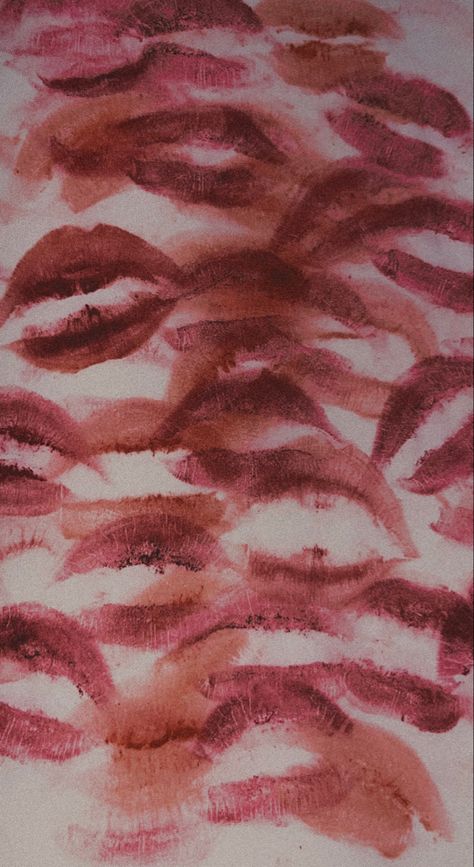 Kiss Marks On Book Page, Kiss Mark Wallpaper, Kiss Mark Aesthetic, Poem Collage, Smeared Lipstick, Kiss Marks, Hard Love, Kiss Tattoos, Kiss Mark